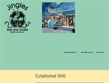 Tablet Screenshot of jinglesbaitandtackle.com